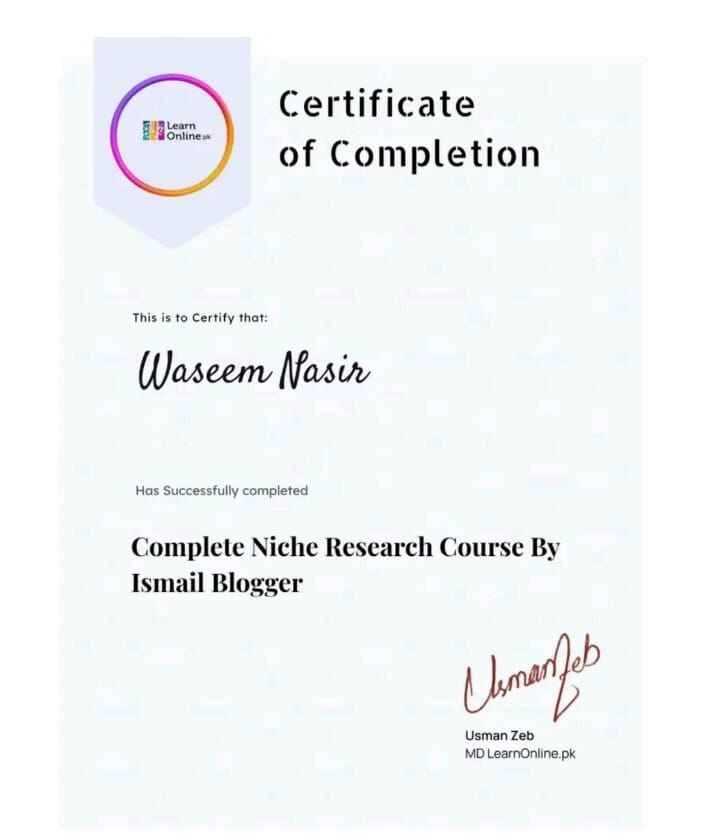 Home 11 Niche Research